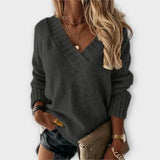 Jane - Sweater Aconchegante com Decote em V