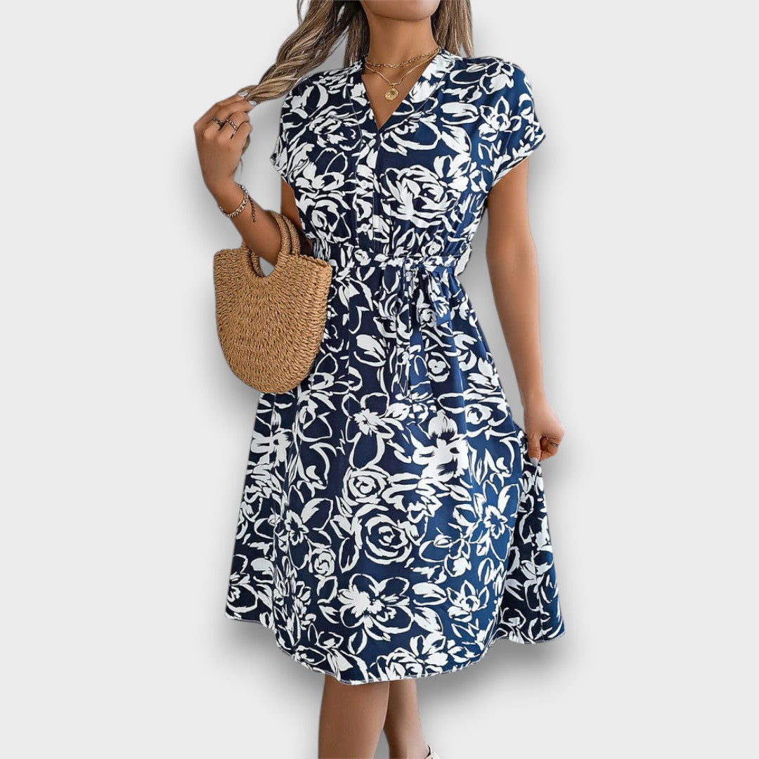 MARISA - VESTIDO FLORAL FRESCO PARA OS DIAS DE VERÃO