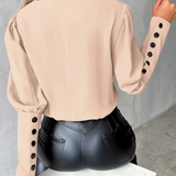 SORAIA - BLUSA ELEGANTE COM DETALHE ITALIANO