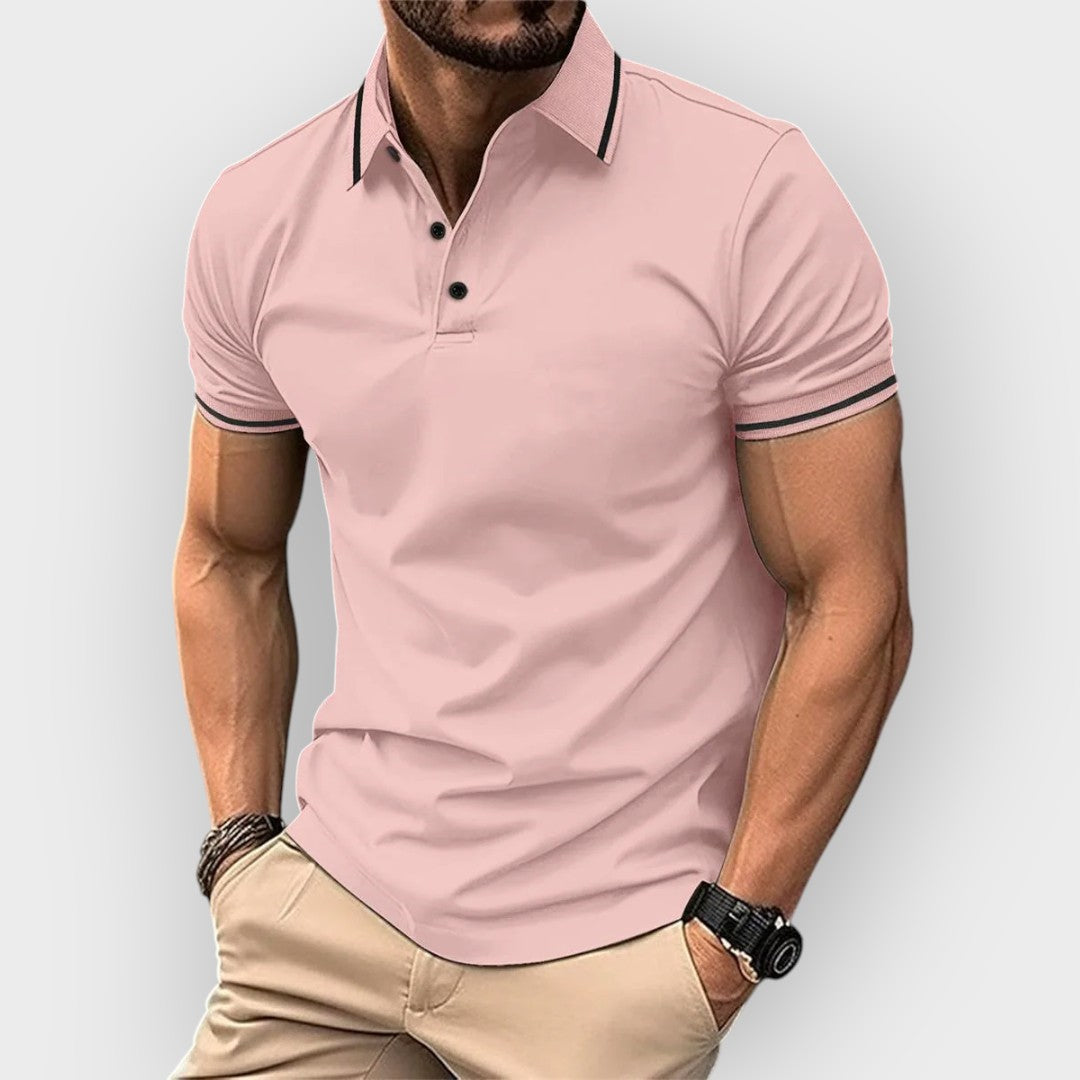 Polo de manga curta para homens