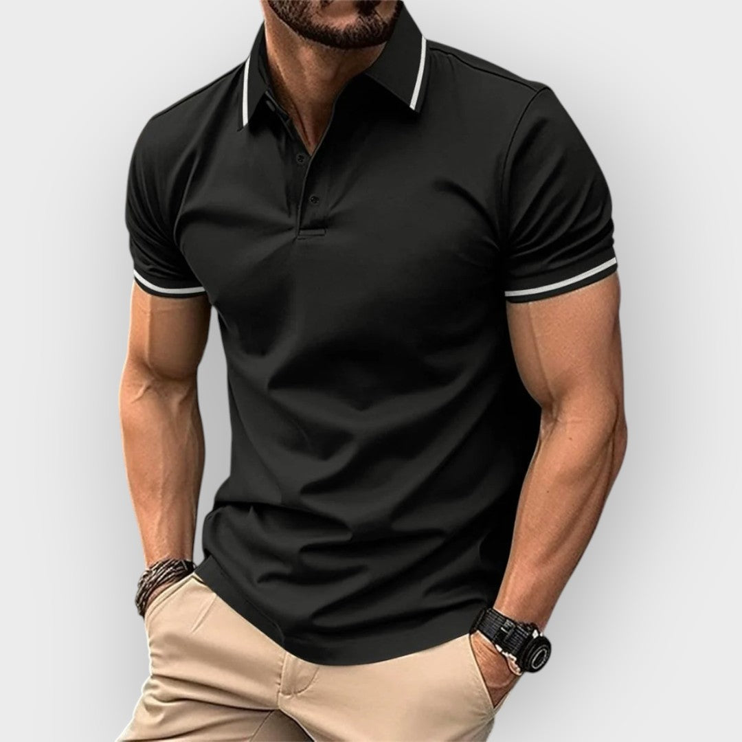Polo de manga curta para homens
