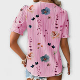 Emily - Blusa estilosa com decote pontudo