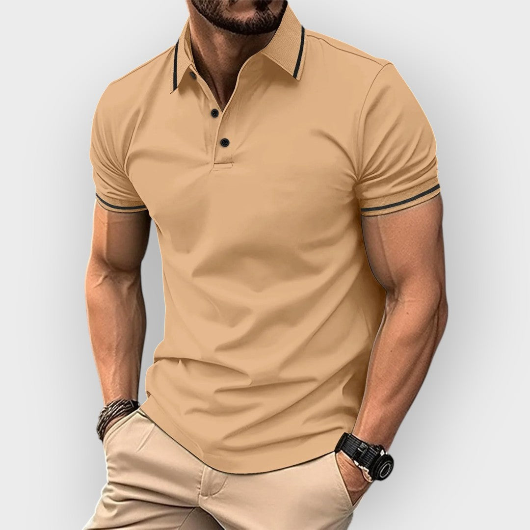 Polo de manga curta para homens