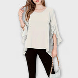 Blusa Aria - Primavera com decote redondo