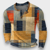 RENATO -  CAMISOLA ELEGANTE COM ESTAMPA GEOMÉTRICA
