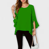 Blusa Aria - Primavera com decote redondo