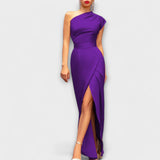 Vestido de Festa Assimétrico Elegante