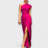 Vestido de Festa Assimétrico Elegante