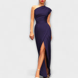 Vestido de Festa Assimétrico Elegante