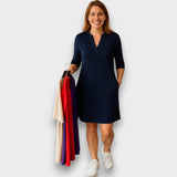 EMÍLIA - VESTIDO MIDI MODERNO