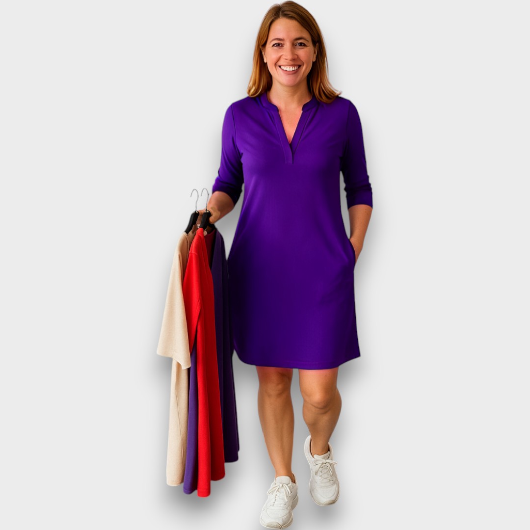 EMÍLIA - VESTIDO MIDI MODERNO