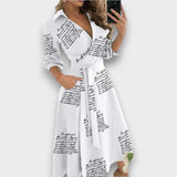 FILIPA - VESTIDO MIDI ELEGANTE DECOTADO