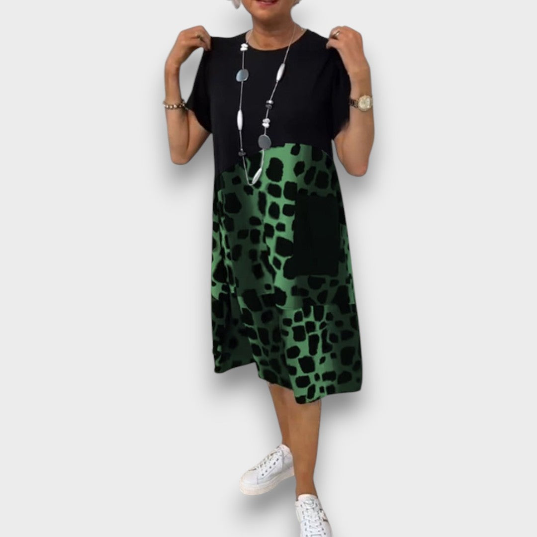 KELLY - VESTIDO MIDI ELEGANTE COM CORTE