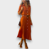 LARISSA – VESTIDO ELEGANTE DE PRIMAVERA ABOTOADO