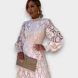 LÍDIA - VESTIDO ELEGANTE DE RENDA