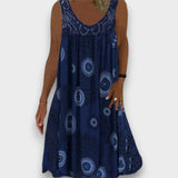 LÚCIA - VESTIDO CASUAL DE PRIMAVERA COM TECIDO LEVE