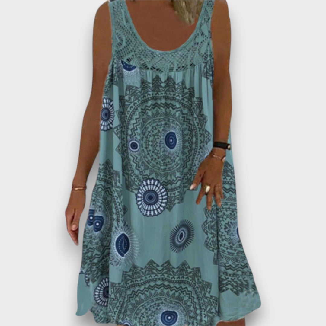 LÚCIA - VESTIDO CASUAL DE PRIMAVERA COM TECIDO LEVE