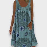LÚCIA - VESTIDO CASUAL DE PRIMAVERA COM TECIDO LEVE