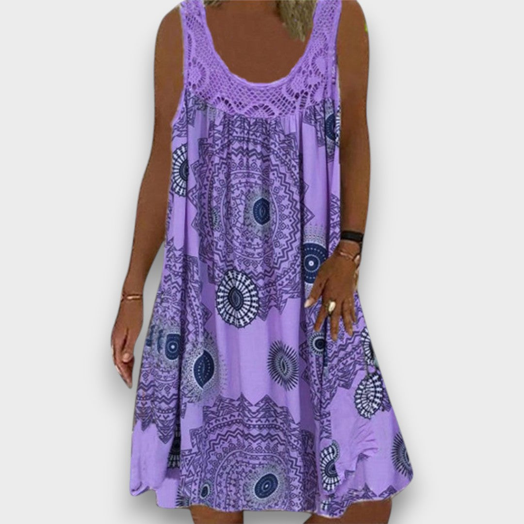 LÚCIA - VESTIDO CASUAL DE PRIMAVERA COM TECIDO LEVE