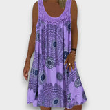 LÚCIA - VESTIDO CASUAL DE PRIMAVERA COM TECIDO LEVE