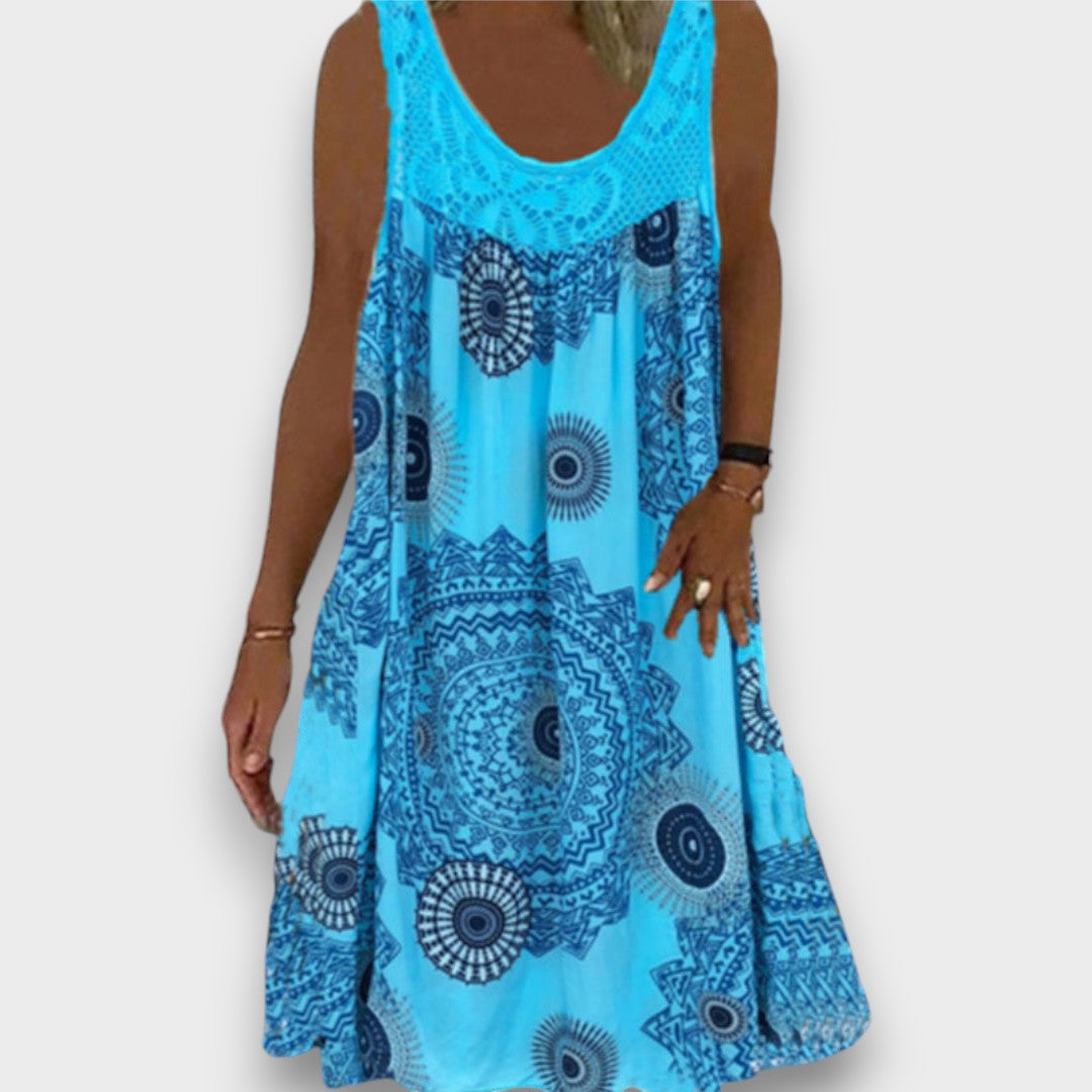 LÚCIA - VESTIDO CASUAL DE PRIMAVERA COM TECIDO LEVE