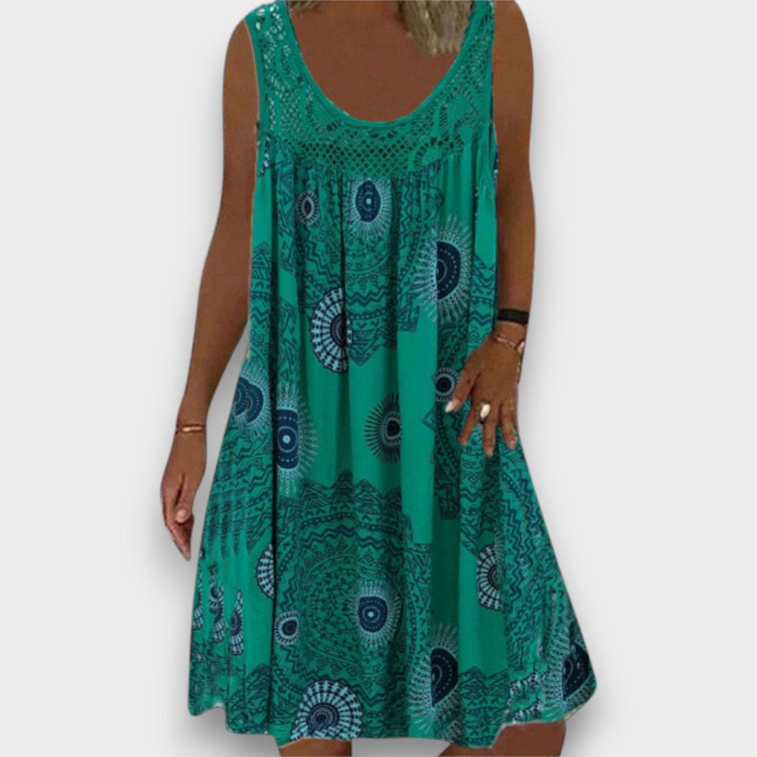 LÚCIA - VESTIDO CASUAL DE PRIMAVERA COM TECIDO LEVE