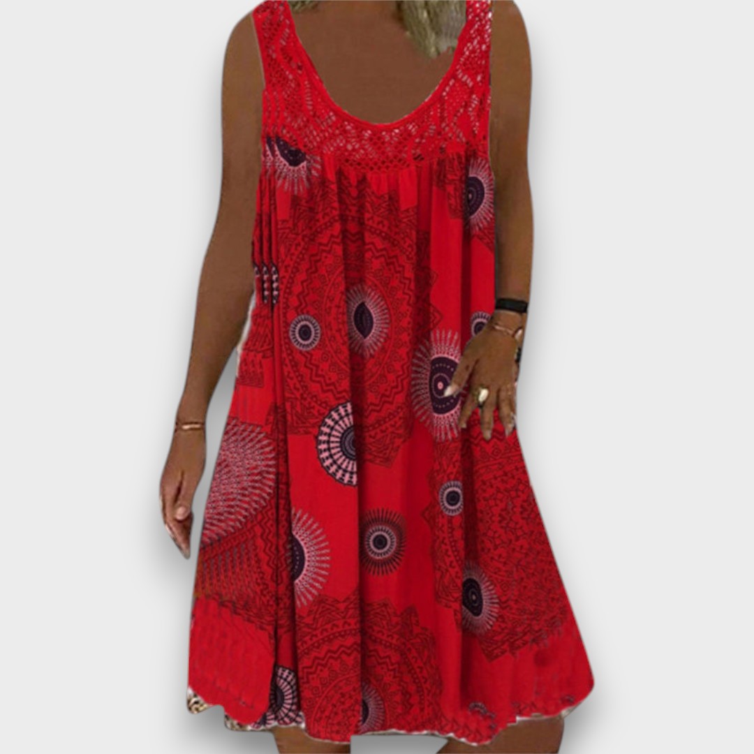 LÚCIA - VESTIDO CASUAL DE PRIMAVERA COM TECIDO LEVE