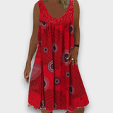 LÚCIA - VESTIDO CASUAL DE PRIMAVERA COM TECIDO LEVE