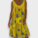 LÚCIA - VESTIDO CASUAL DE PRIMAVERA COM TECIDO LEVE