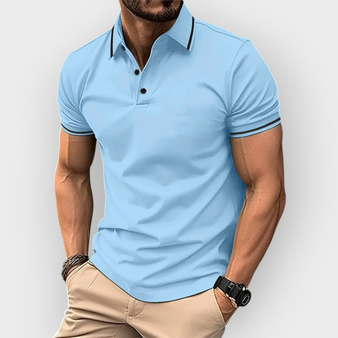 Polo de manga curta para homens