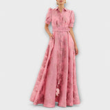 Anabella - Vestido com Mangas Bufantes Curtas