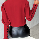 SORAIA - BLUSA ELEGANTE COM DETALHE ITALIANO