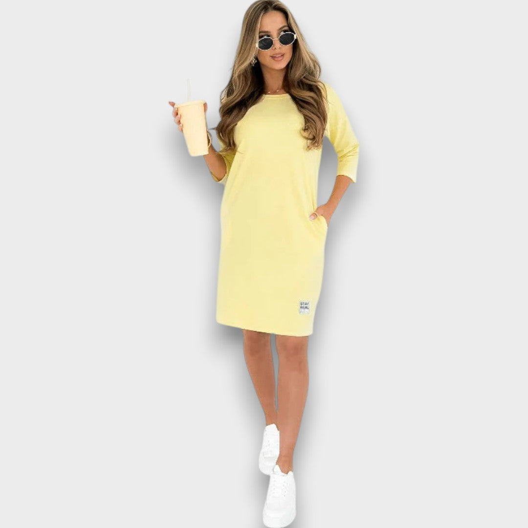 HELENA - VESTIDO CASUAL COM BOLSOS