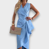 SANDRA - VESTIDO DE CETIM ELEGANTE