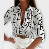 Blusa com colarinho clássico